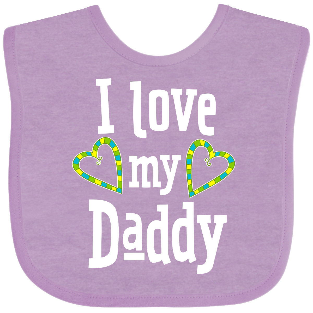 Inktastic I Love My Daddy - Herzen Baby Lätzchen Väter Kinder Papa Vater Happy June - Bild 3 von 7