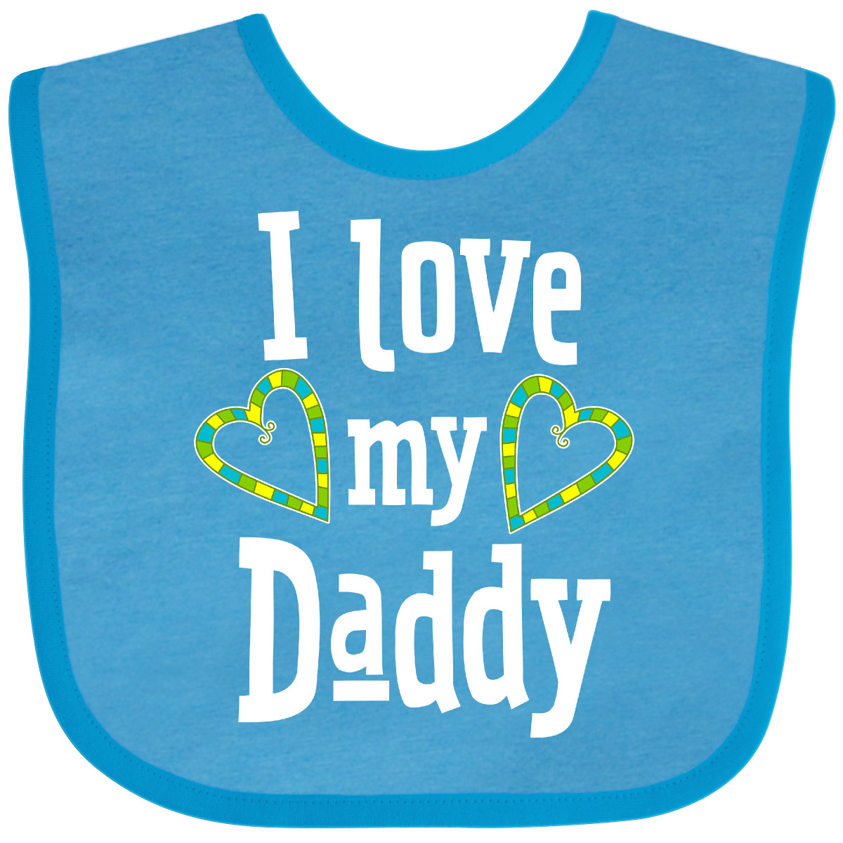 Inktastic I Love My Daddy - Herzen Baby Lätzchen Väter Kinder Papa Vater Happy June - Bild 7 von 7