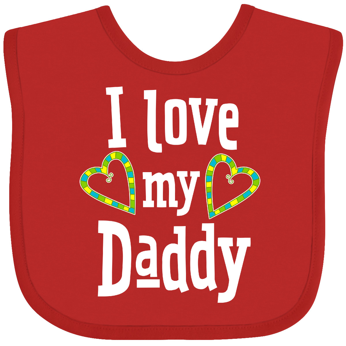 Inktastic I Love My Daddy - Herzen Baby Lätzchen Väter Kinder Papa Vater Happy June - Bild 6 von 7