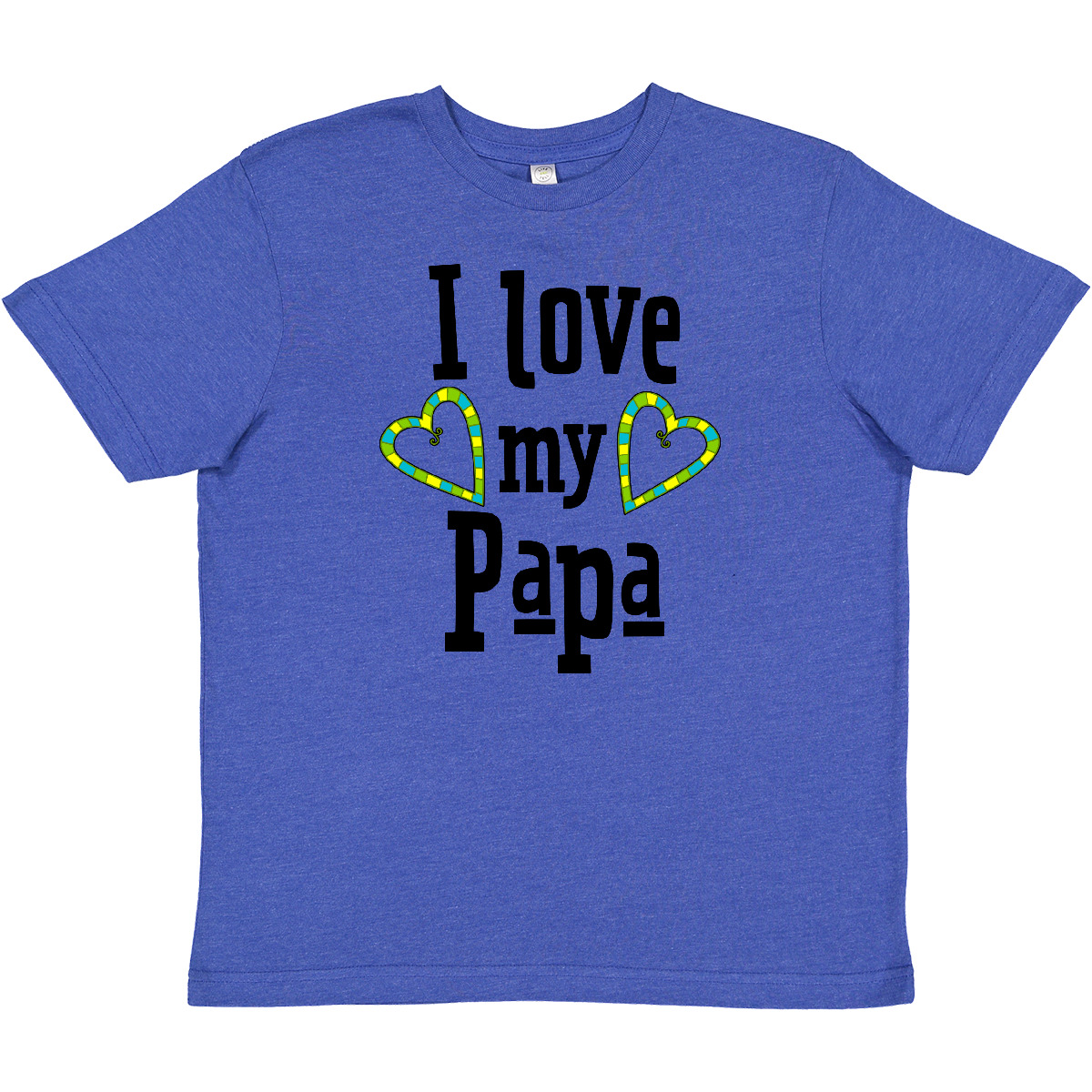 Inktastic I Love My Papa- Hearts Youth T-Shirt Fathers Kids Dad Daddy Father Tee - Picture 7 of 8