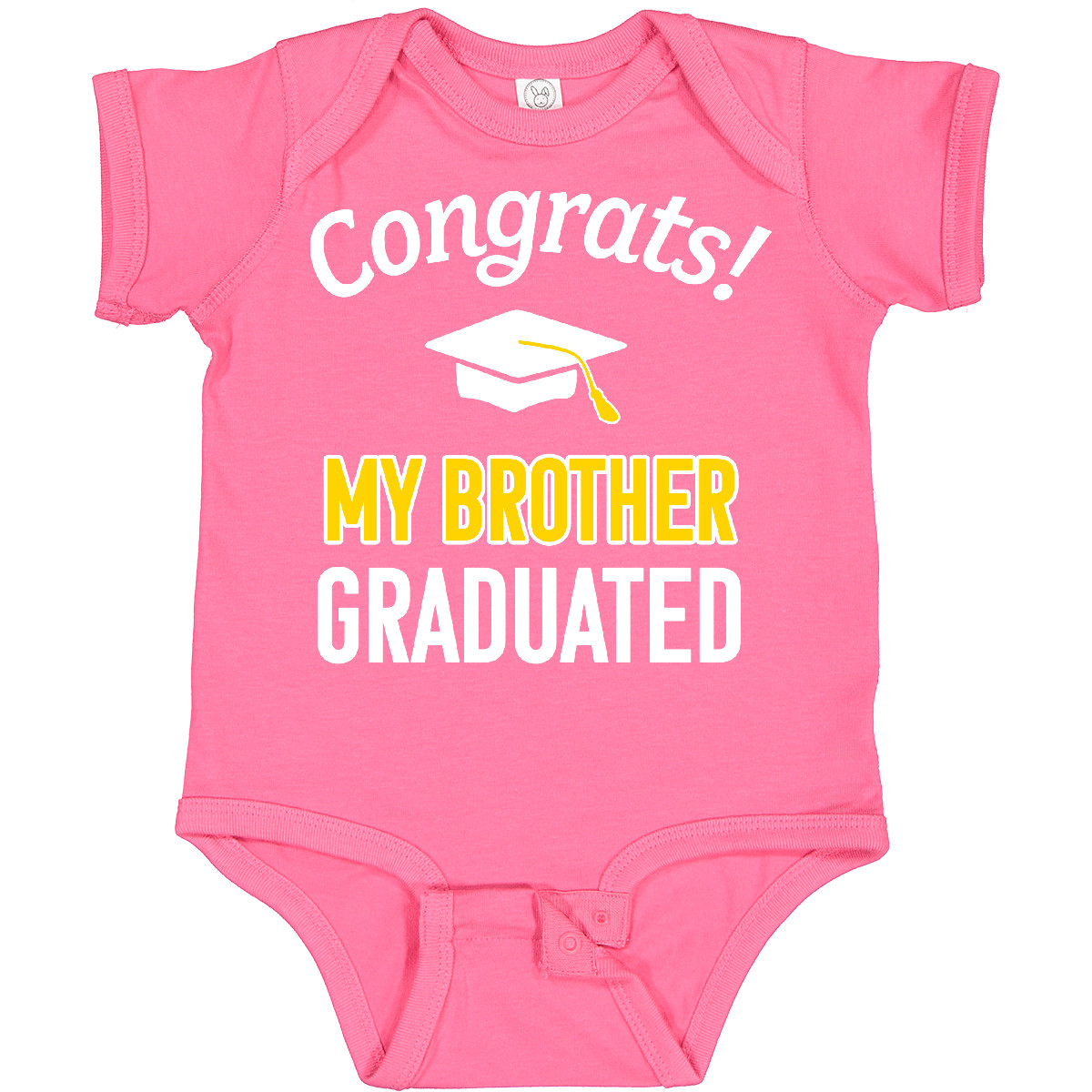 Inktastic Congrats! My Brother Graduated With Cap Baby Bodysuit School Sibling - Picture 5 of 10