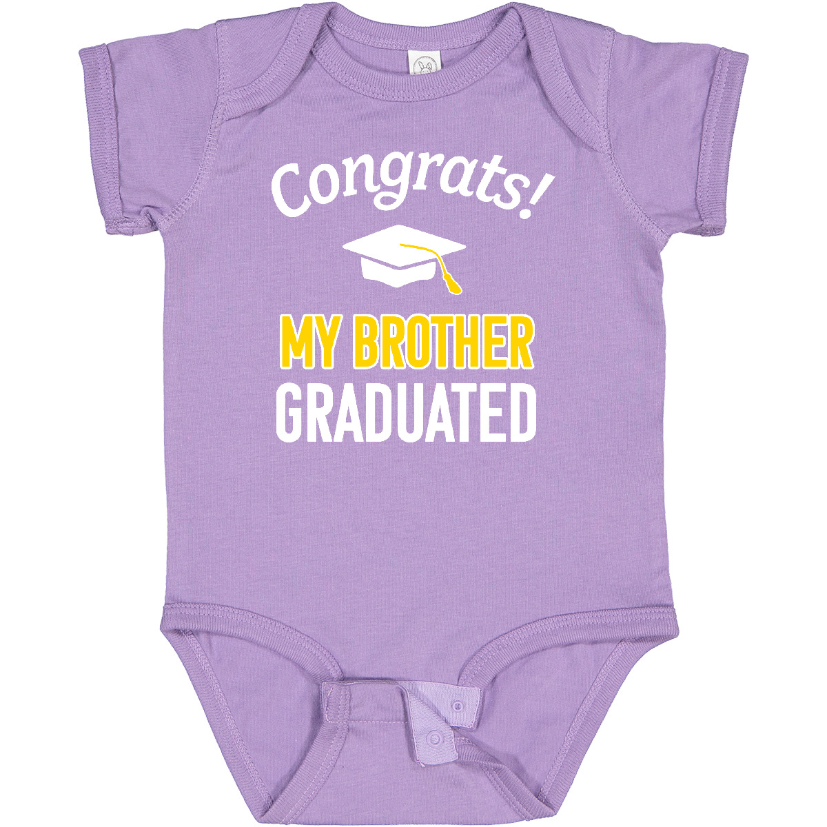 Inktastic Congrats! My Brother Graduated With Cap Baby Bodysuit School Sibling - Picture 7 of 10