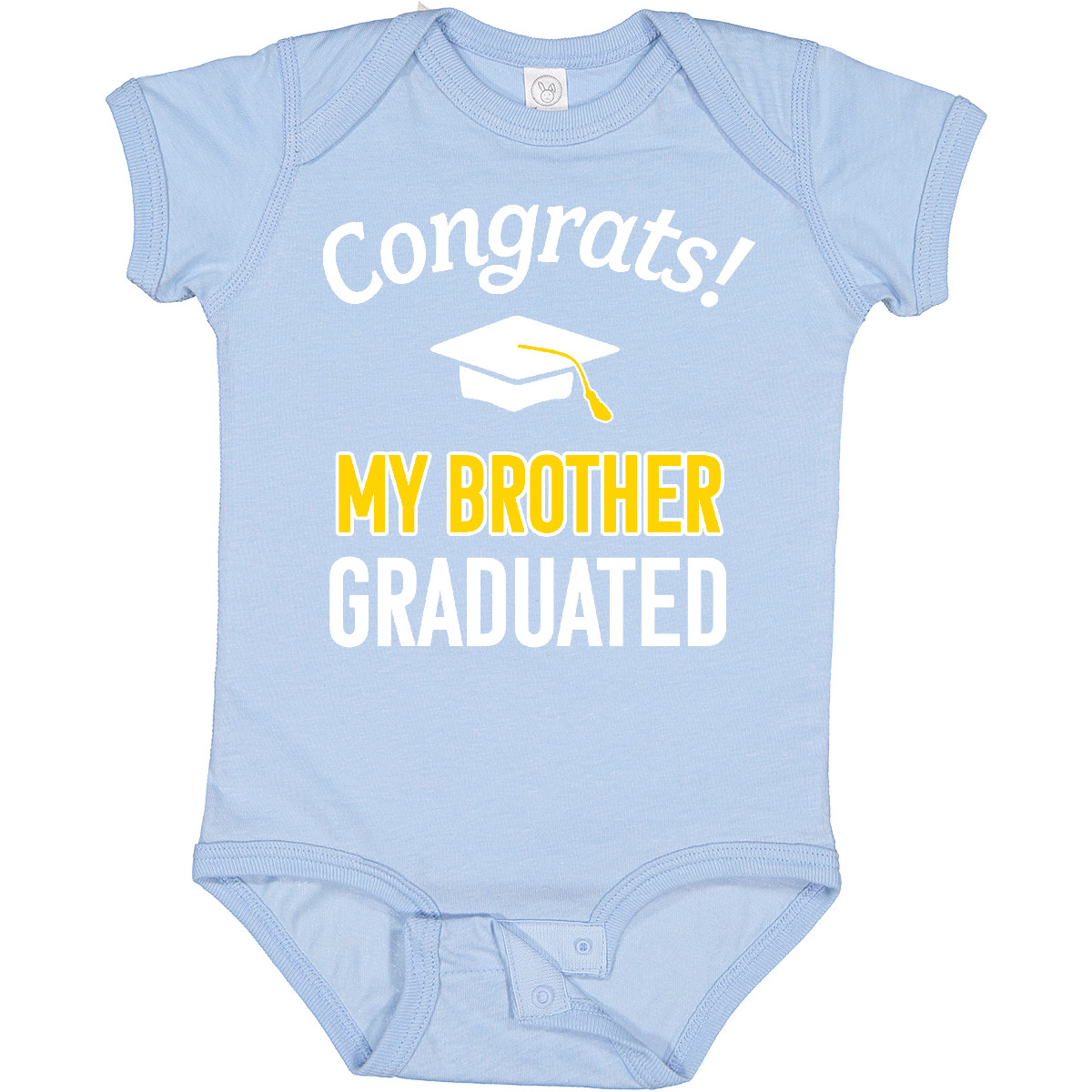 Inktastic Congrats! My Brother Graduated With Cap Baby Bodysuit School Sibling - Picture 3 of 10