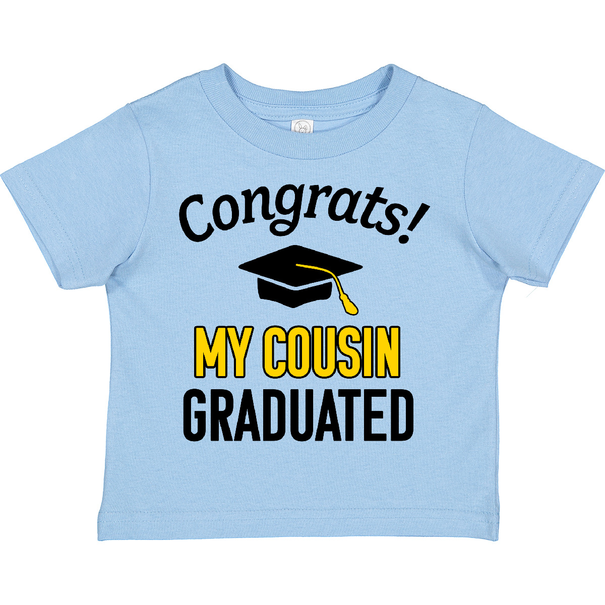 Inktastic Congrats! My Cousin Graduated With Cap Toddler T-Shirt School Cousins - Picture 5 of 8