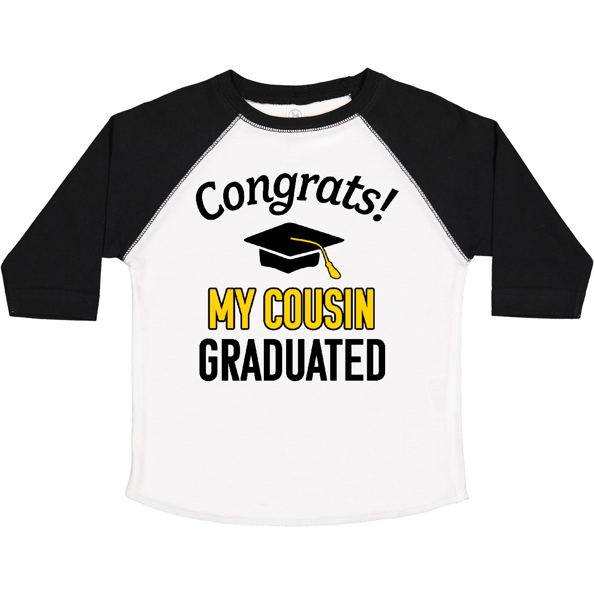 Inktastic Congrats! My Cousin Graduated With Cap Toddler T-Shirt School Cousins - Picture 3 of 8