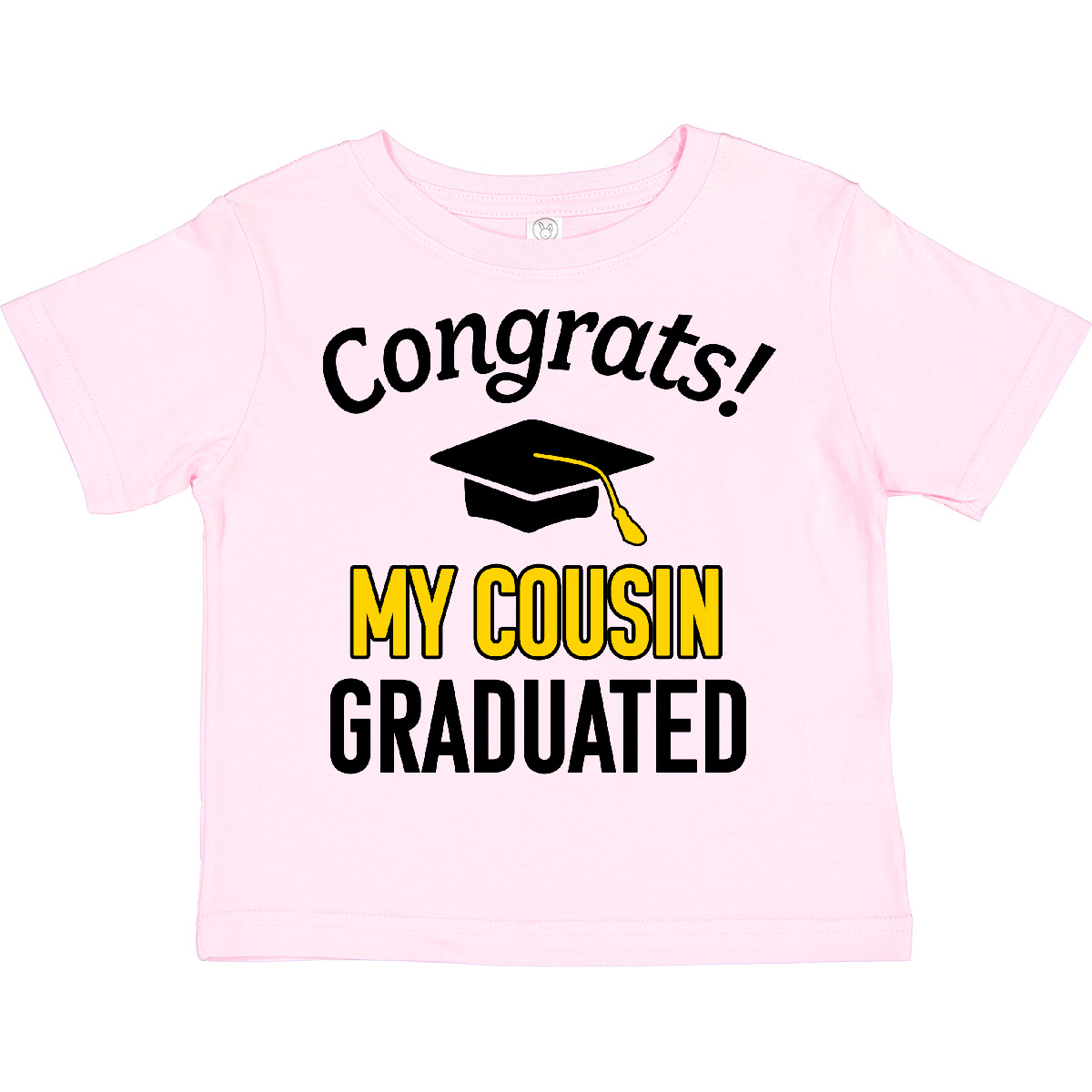 Inktastic Congrats! My Cousin Graduated With Cap Toddler T-Shirt School Cousins - Picture 6 of 8