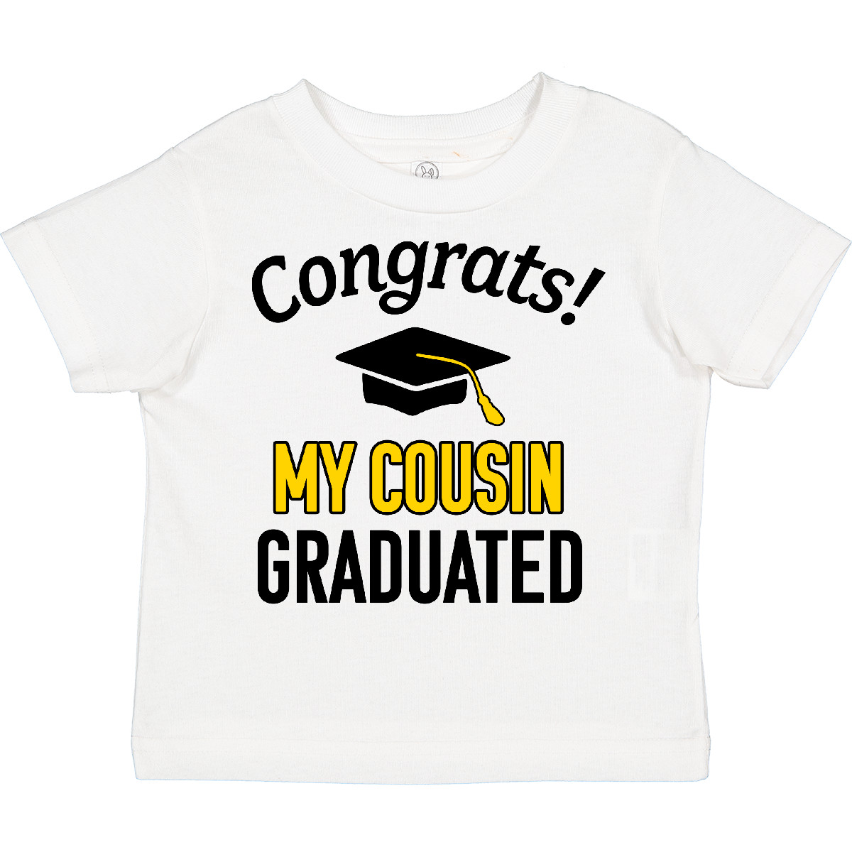Inktastic Congrats! My Cousin Graduated With Cap Toddler T-Shirt School Cousins - Picture 8 of 8