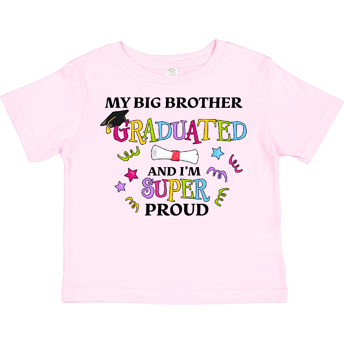 Inktastic My Big Brother Graduated And I'm Super Proud Toddler T-Shirt School - Picture 8 of 10