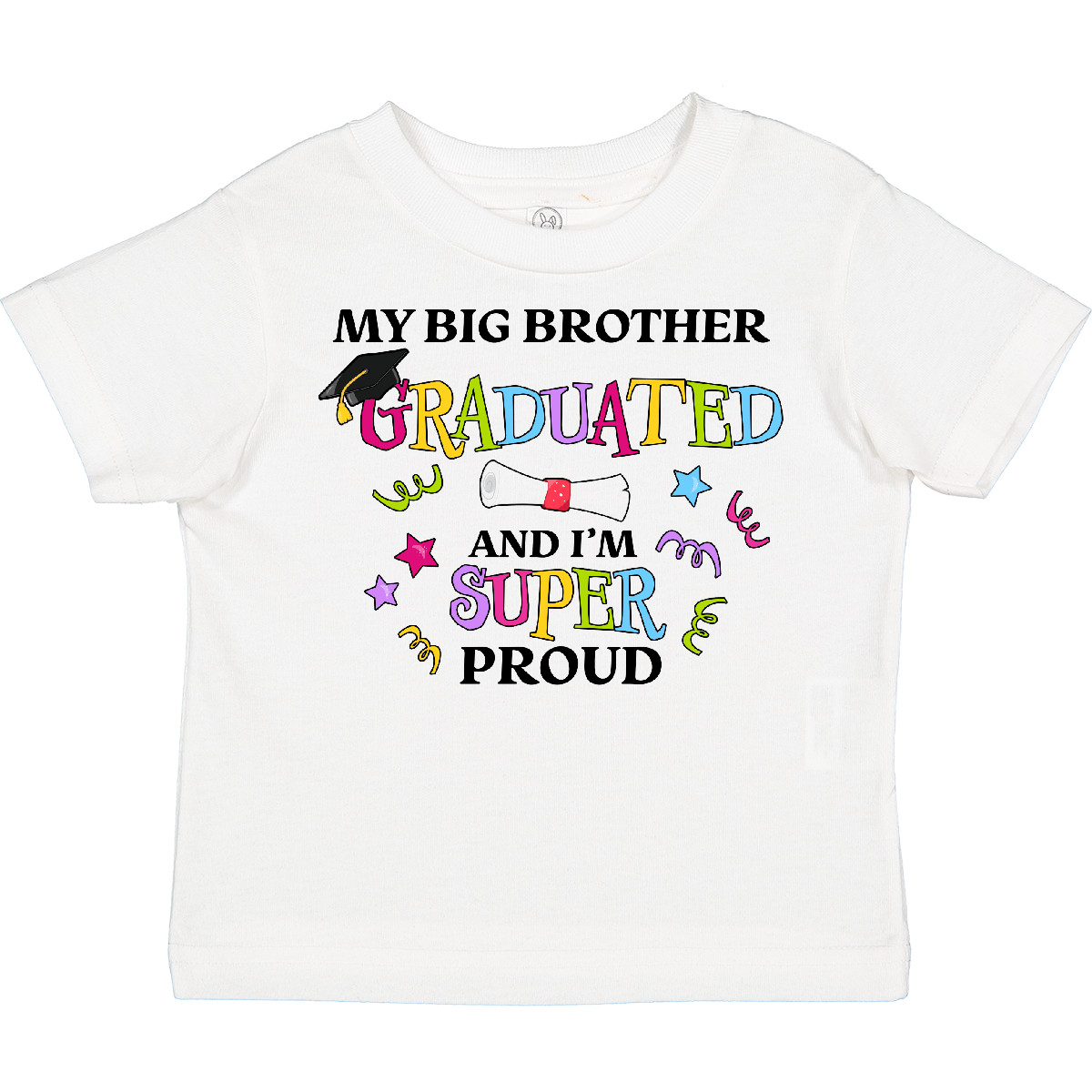 Inktastic My Big Brother Graduated And I'm Super Proud Toddler T-Shirt School - Picture 10 of 10