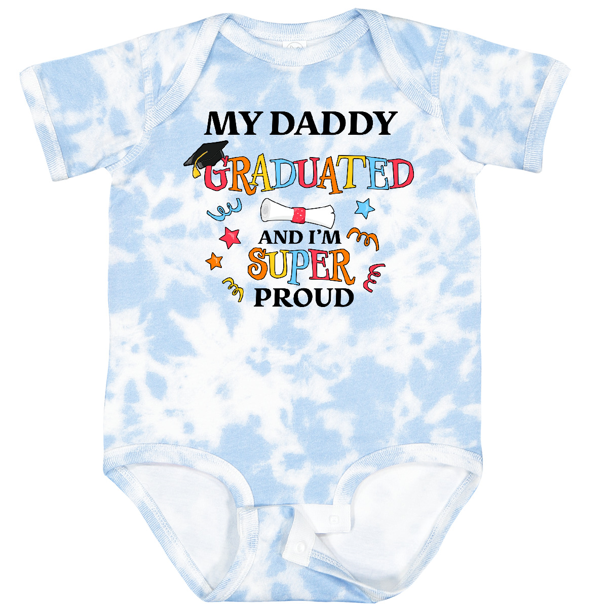 Inktastic My Daddy Graduated And I'm Super Proud Baby Bodysuit School Dad Father - Picture 9 of 9