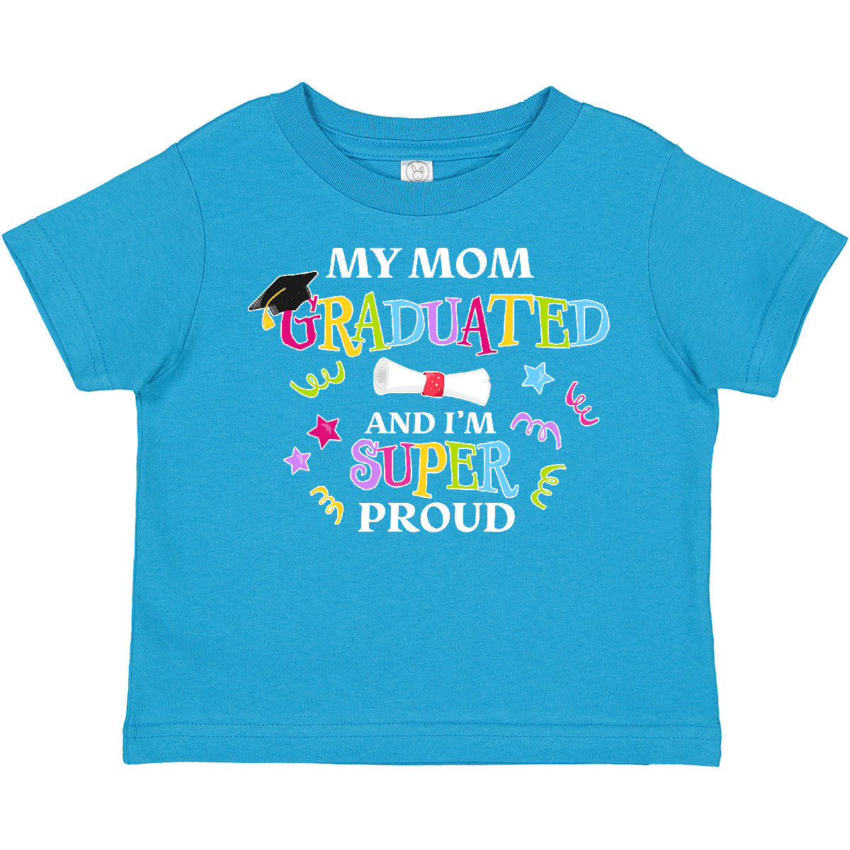 Inktastic My Mom Graduated And I'm Super Proud Toddler T-Shirt School Mommy Grad - Picture 7 of 7