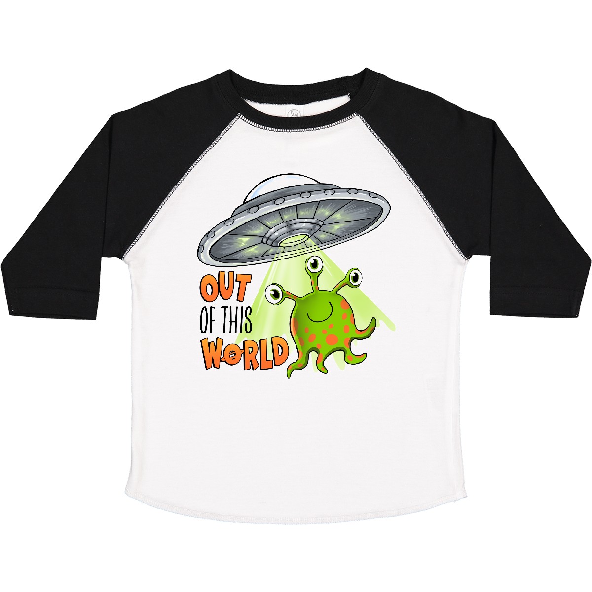 Inktastic Out Of This World - Linda Camiseta Verde Extraterrestre OVNI Niño Pequeño Niños Volando Fi - Imagen 10 de 10