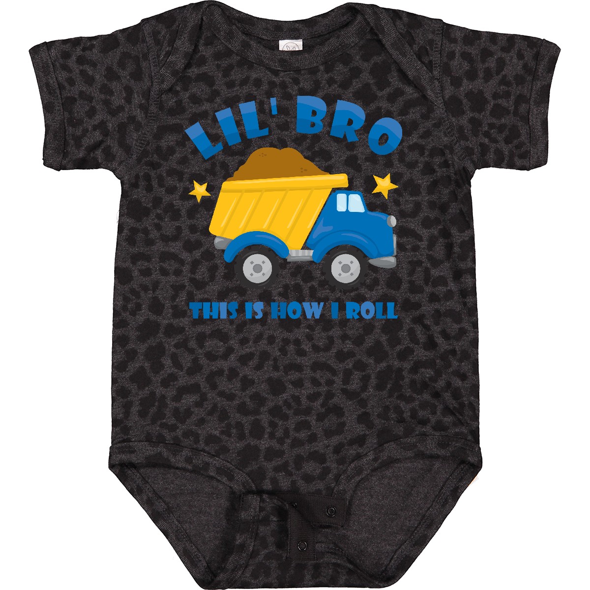 Inktastic Dump Truck Little Bro Baby Bodysuit Brother Big Construction This Is I - Picture 4 of 10