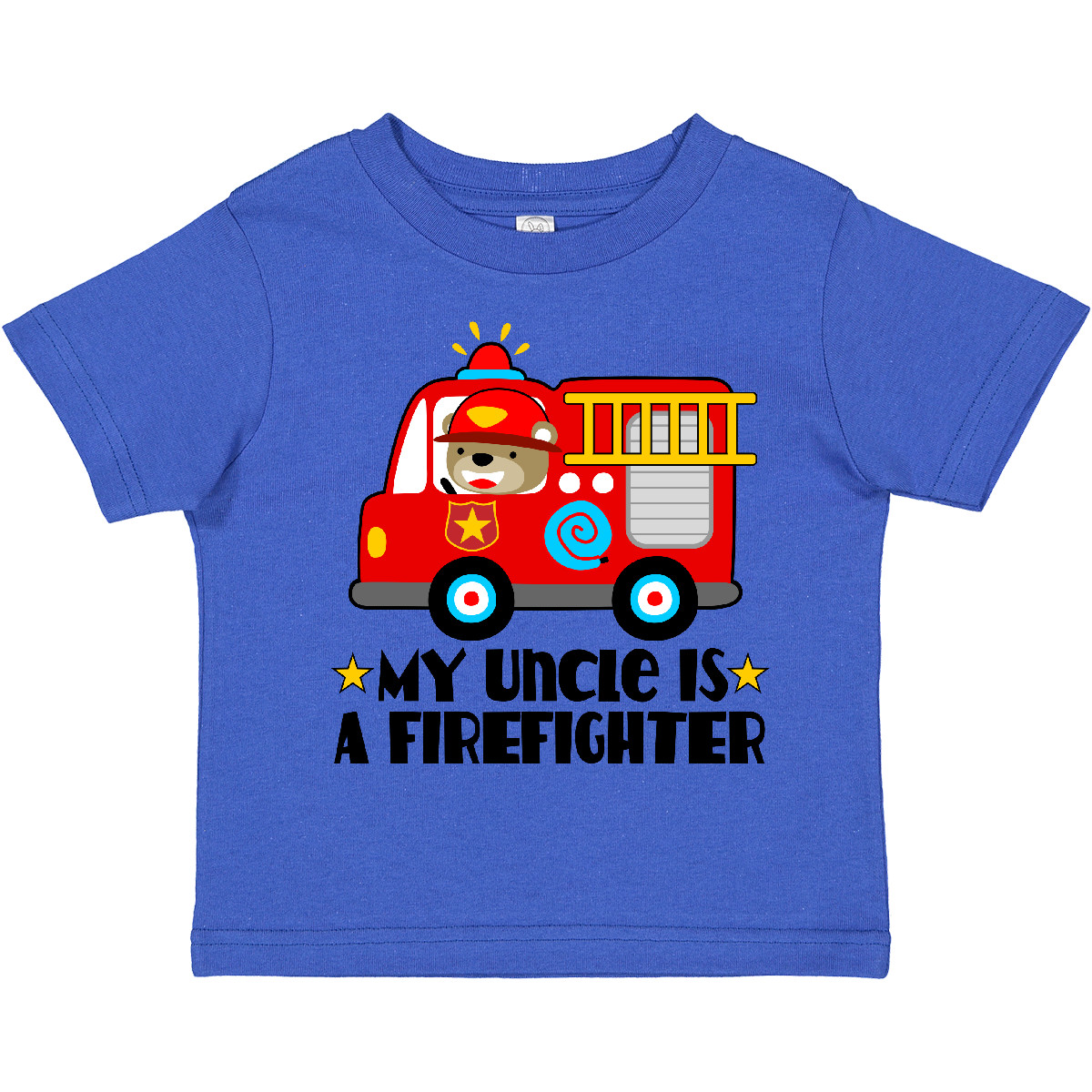 Inktastic Fireman Uncle Is A Firefighter Toddler T-Shirt Boys Girls Gift Child - Picture 8 of 10
