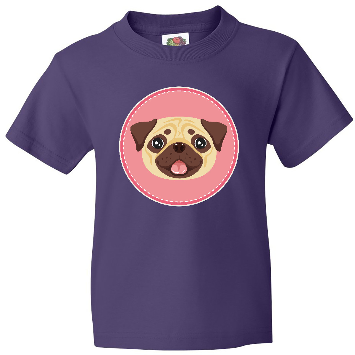 Inktastic Cute Pug Dog Youth T-Shirt Pets Apparel Lover Tee Kids Children Child - Picture 7 of 11