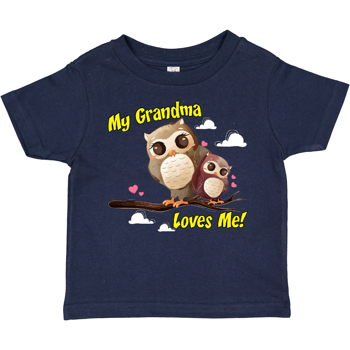 Inktastic My Grandma Loves Me Owl Toddler T-Shirt Owlet Cute Child Preschooler - Picture 13 of 19