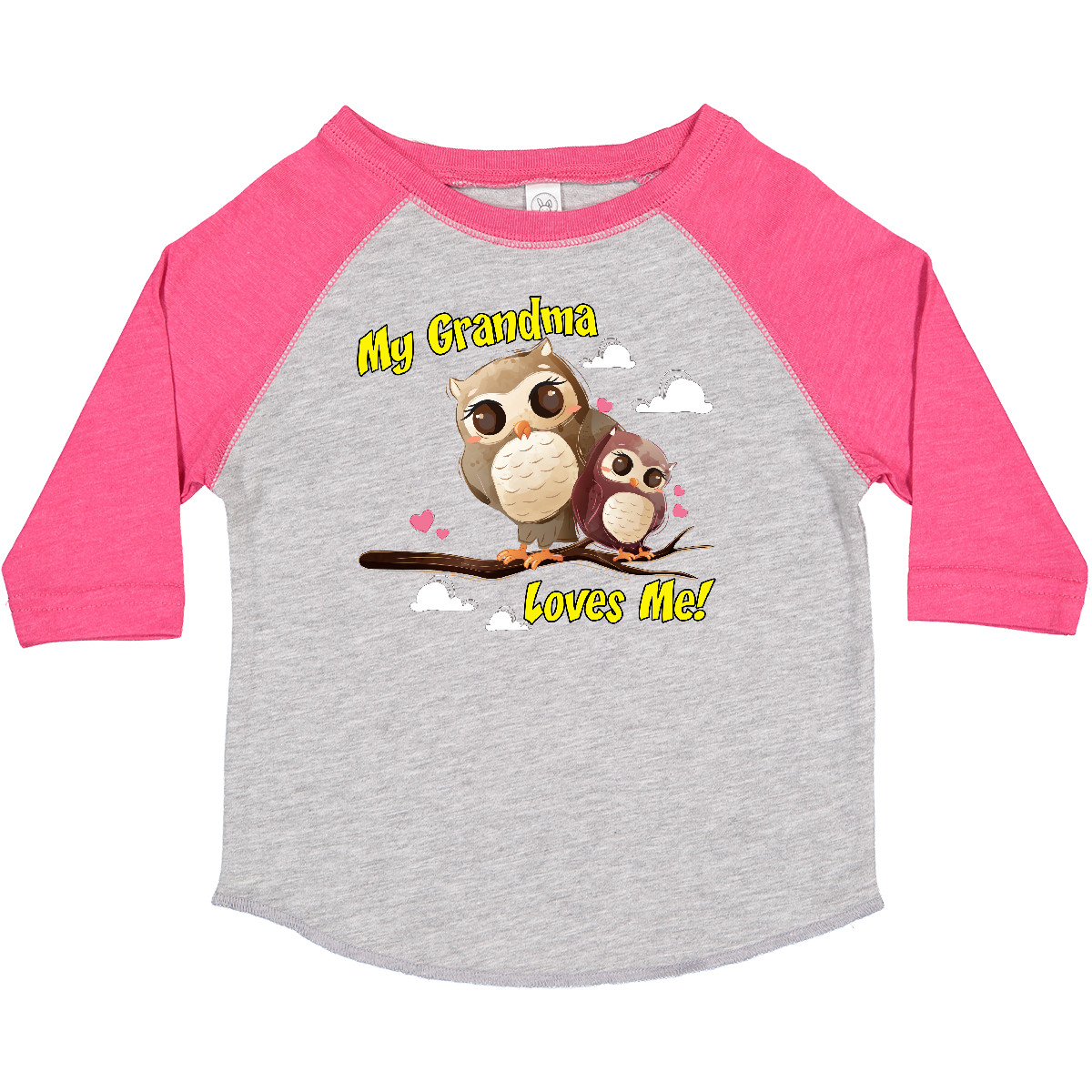 Inktastic My Grandma Loves Me Owl Toddler T-Shirt Owlet Cute Child Preschooler - Picture 5 of 19