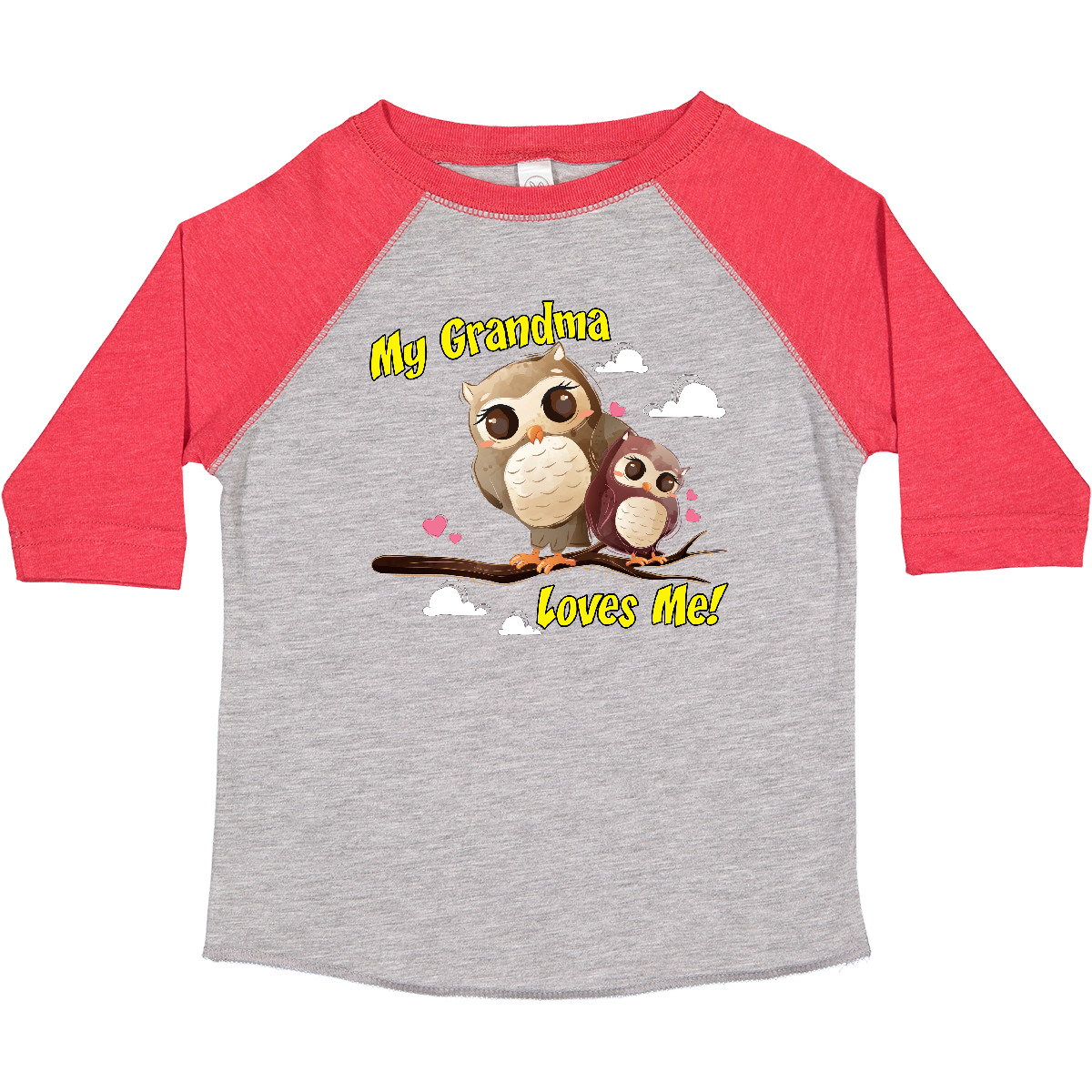Inktastic My Grandma Loves Me Owl Toddler T-Shirt Owlet Cute Child Preschooler - Picture 6 of 19