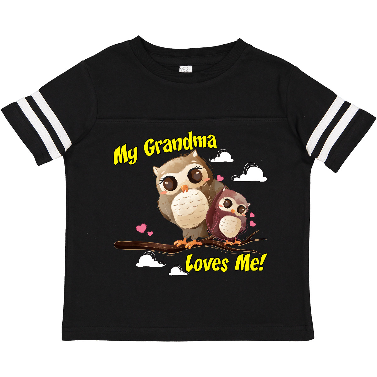 Inktastic My Grandma Loves Me Owl Toddler T-Shirt Owlet Cute Child Preschooler - Picture 3 of 19