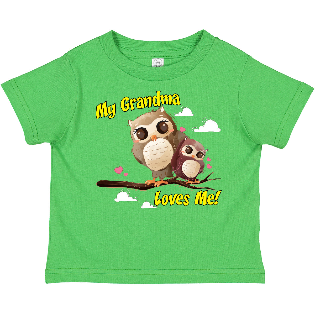 Inktastic My Grandma Loves Me Owl Toddler T-Shirt Owlet Cute Child Preschooler - Picture 2 of 19