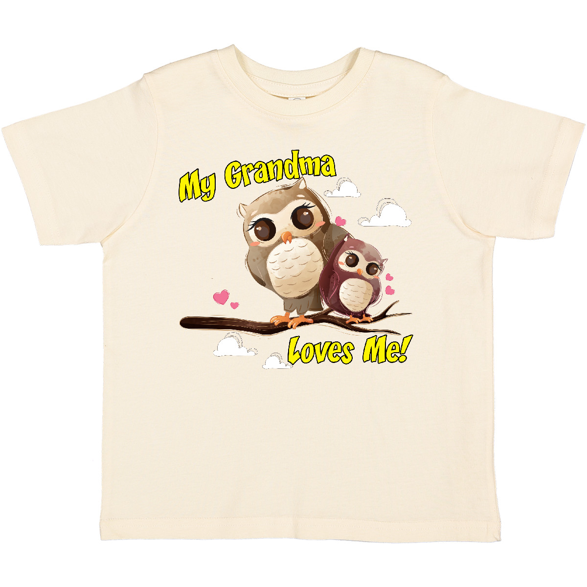 Inktastic My Grandma Loves Me Owl Toddler T-Shirt Owlet Cute Child Preschooler - Picture 12 of 19