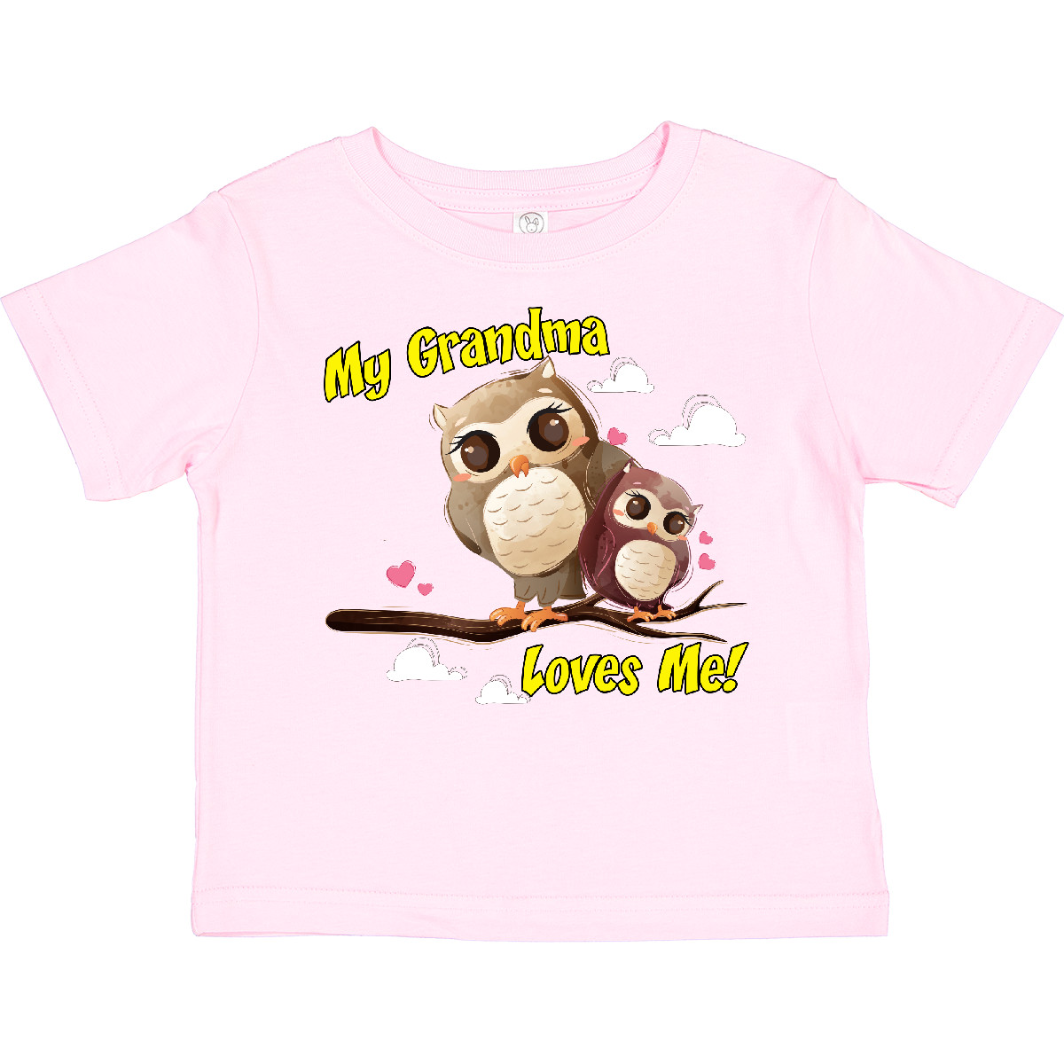 Inktastic My Grandma Loves Me Owl Toddler T-Shirt Owlet Cute Child Preschooler - Picture 14 of 19