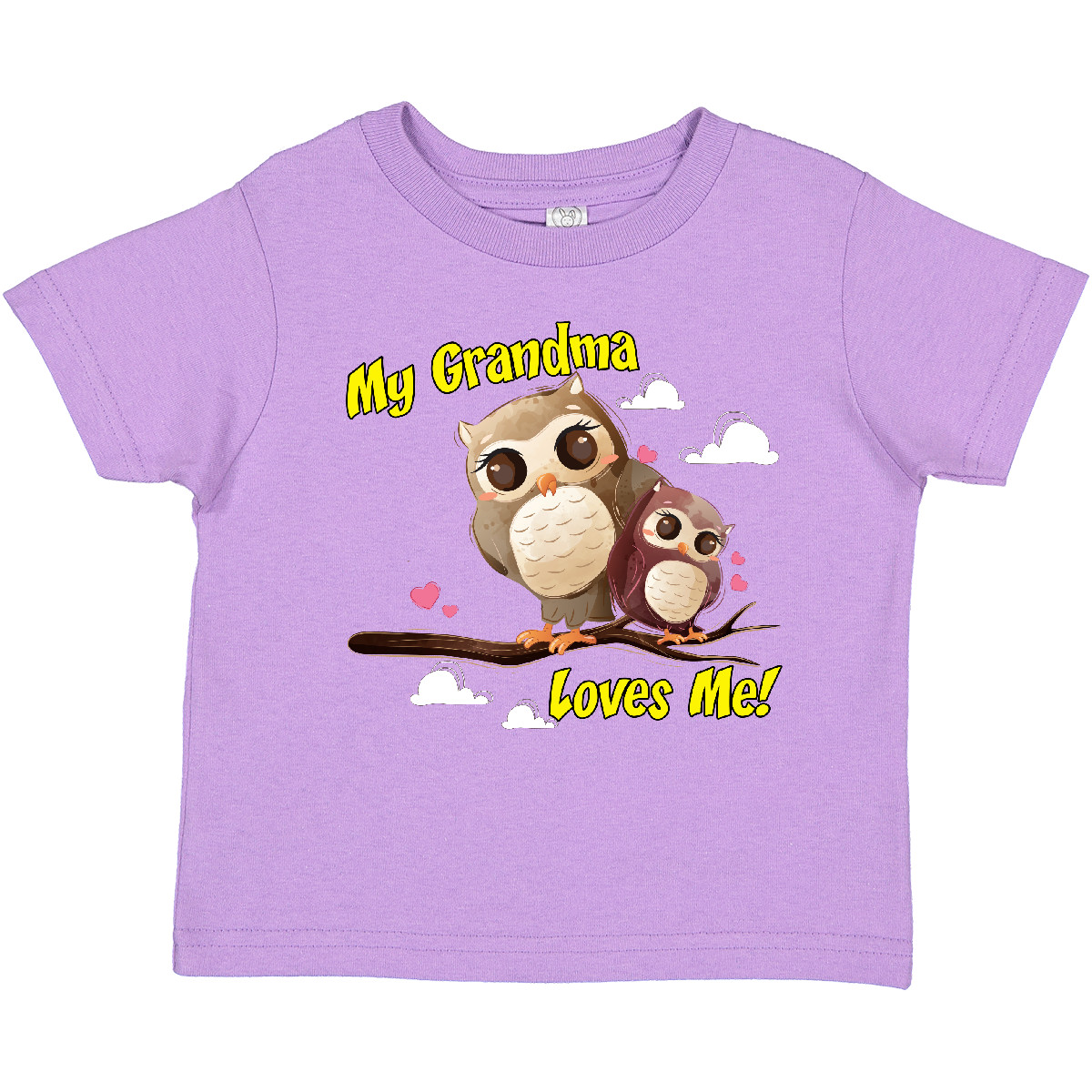 Inktastic My Grandma Loves Me Owl Toddler T-Shirt Owlet Cute Child Preschooler - Picture 11 of 19