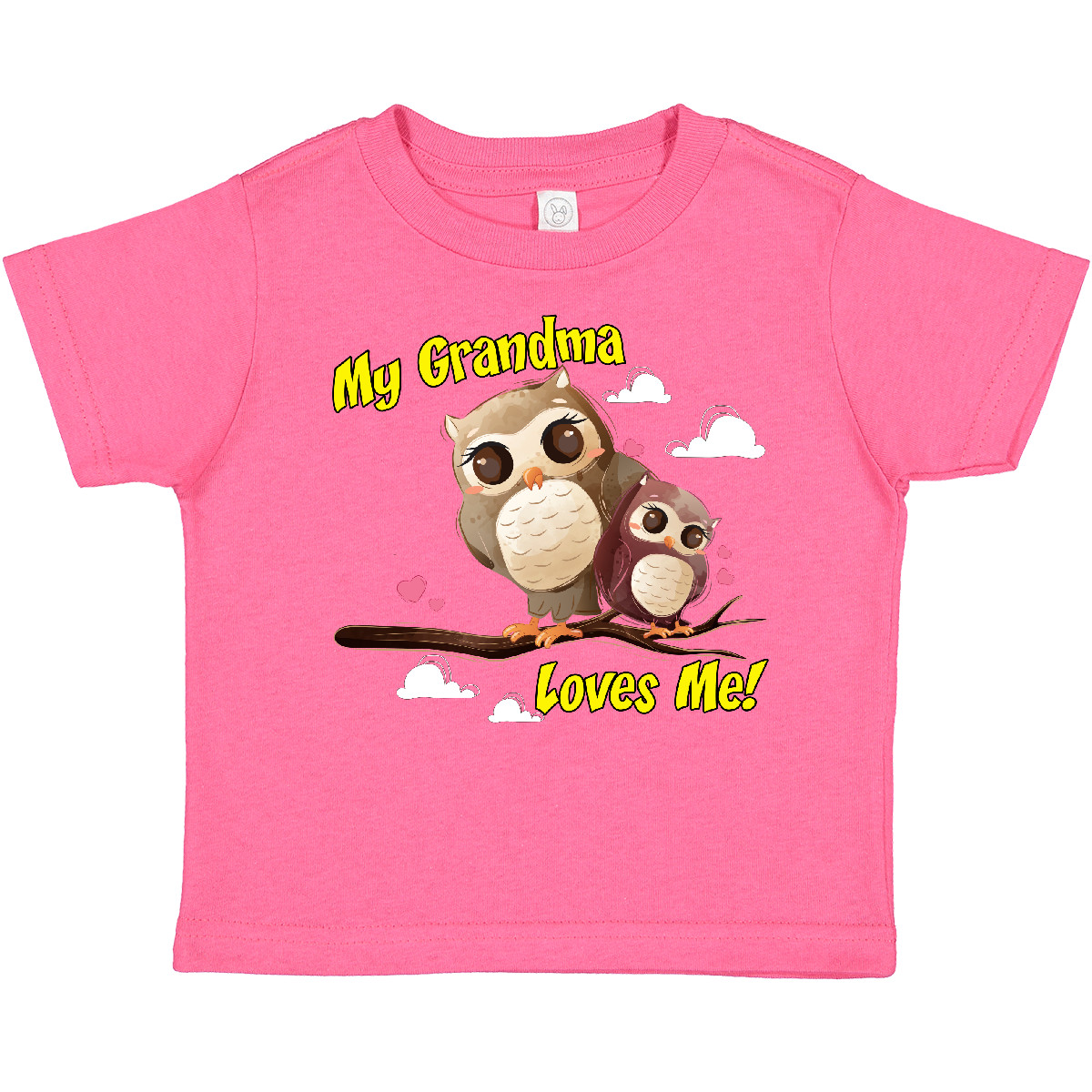 Inktastic My Grandma Loves Me Owl Toddler T-Shirt Owlet Cute Child Preschooler - Picture 8 of 19