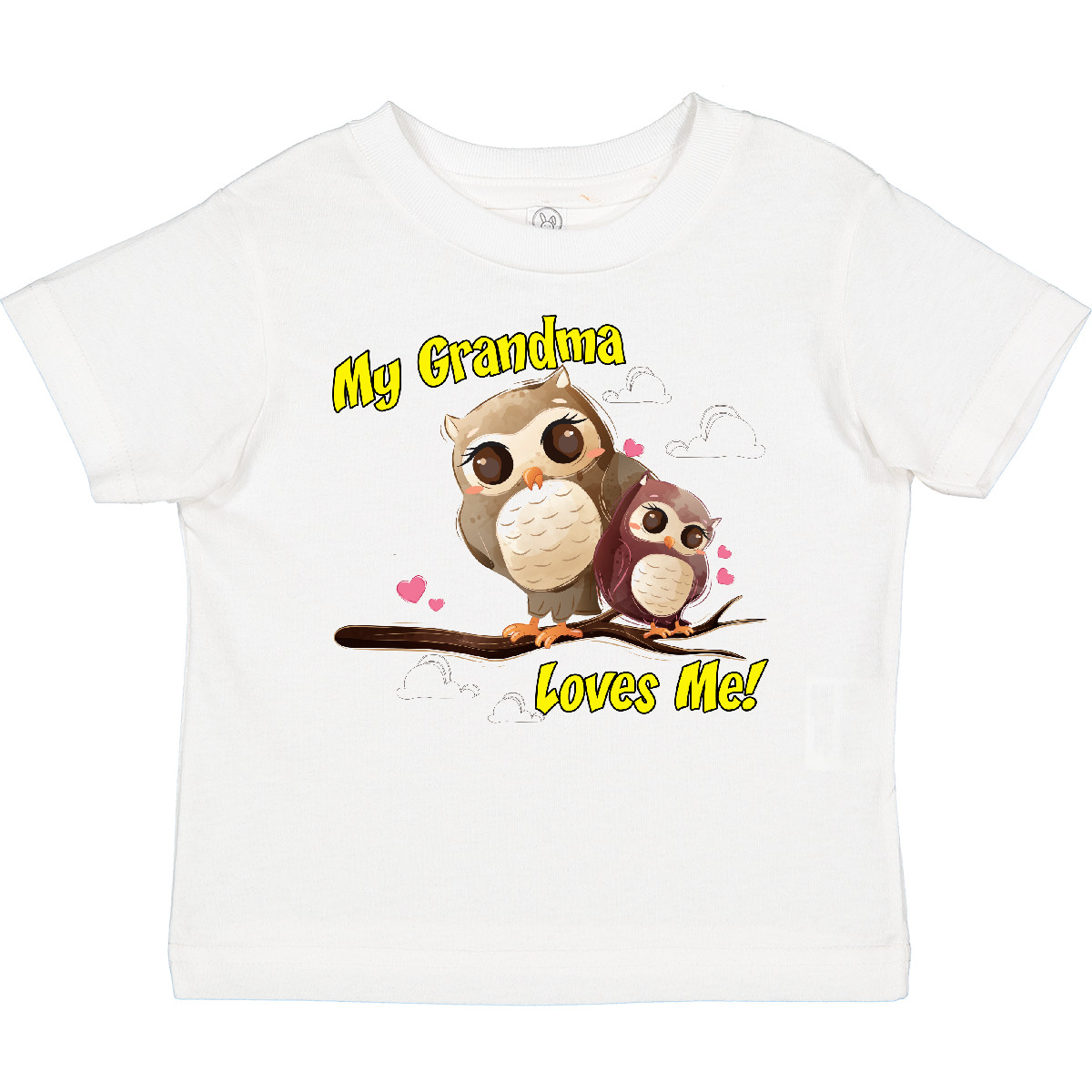 Inktastic My Grandma Loves Me Owl Toddler T-Shirt Owlet Cute Child Preschooler - Picture 18 of 19