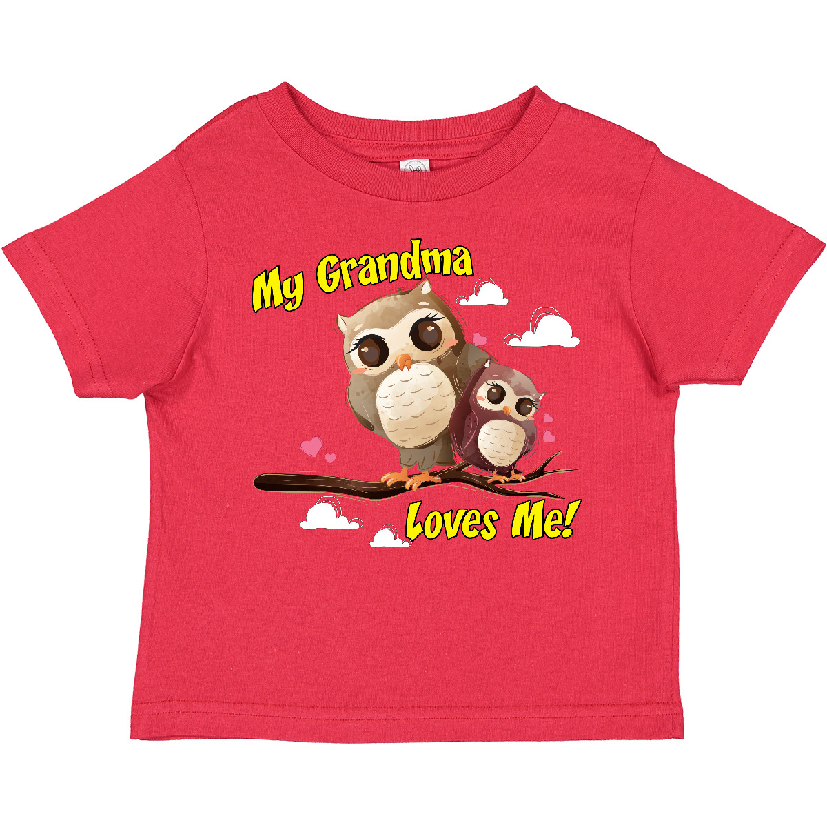 Inktastic My Grandma Loves Me Owl Toddler T-Shirt Owlet Cute Child Preschooler - Picture 15 of 19