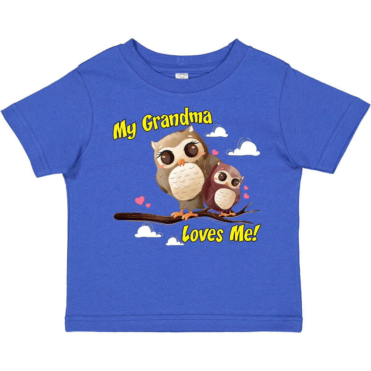 Inktastic My Grandma Loves Me Owl Toddler T-Shirt Owlet Cute Child Preschooler - Picture 16 of 19