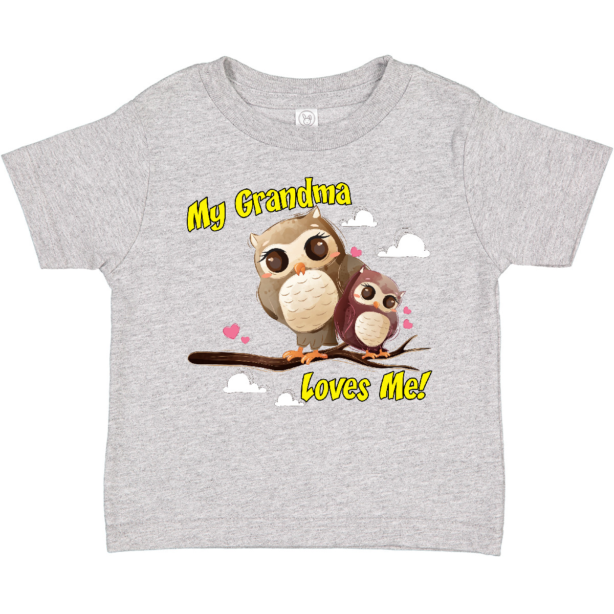 Inktastic My Grandma Loves Me Owl Toddler T-Shirt Owlet Cute Child Preschooler - Picture 4 of 19