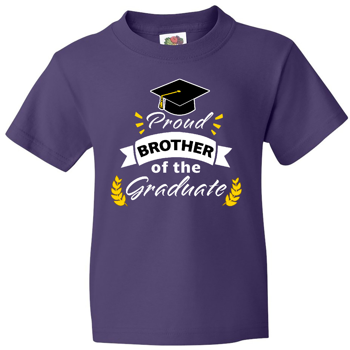 Inktastic Family Graduation-Proud Brother Of The Graduate Youth T-Shirt Day 2019 - Picture 4 of 7