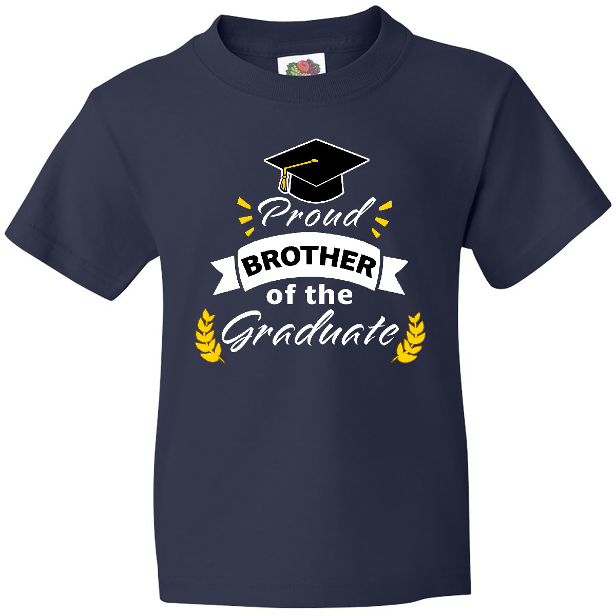 Inktastic Family Graduation-Proud Brother Of The Graduate Youth T-Shirt Day 2019 - Picture 3 of 7