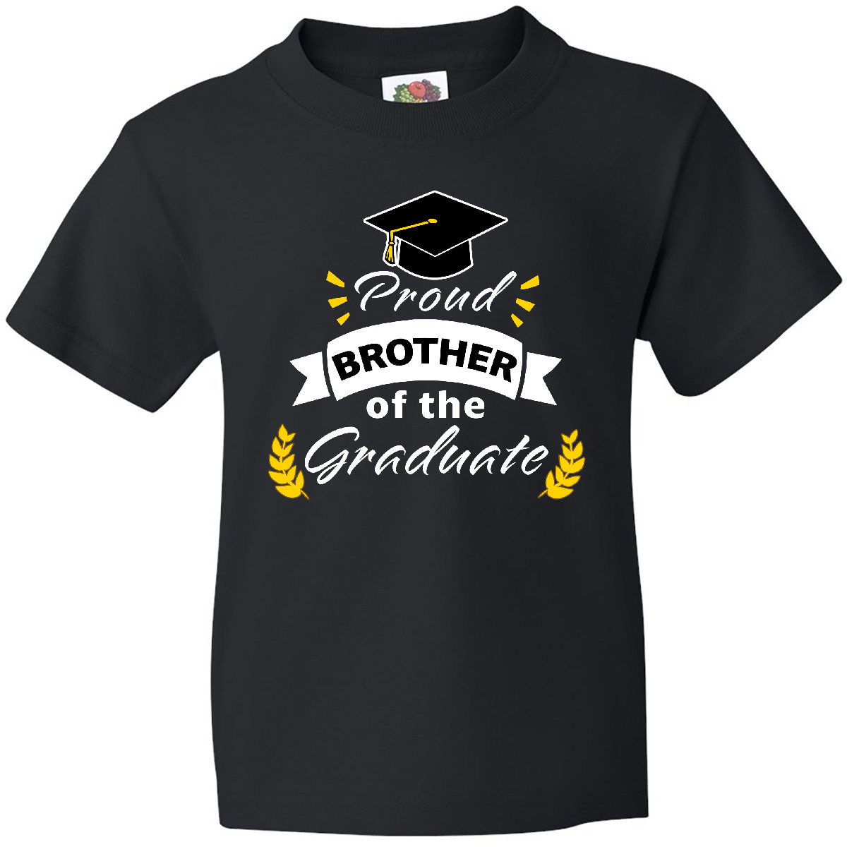 Inktastic Family Graduation-Proud Brother Of The Graduate Youth T-Shirt Day 2019 - Picture 2 of 7
