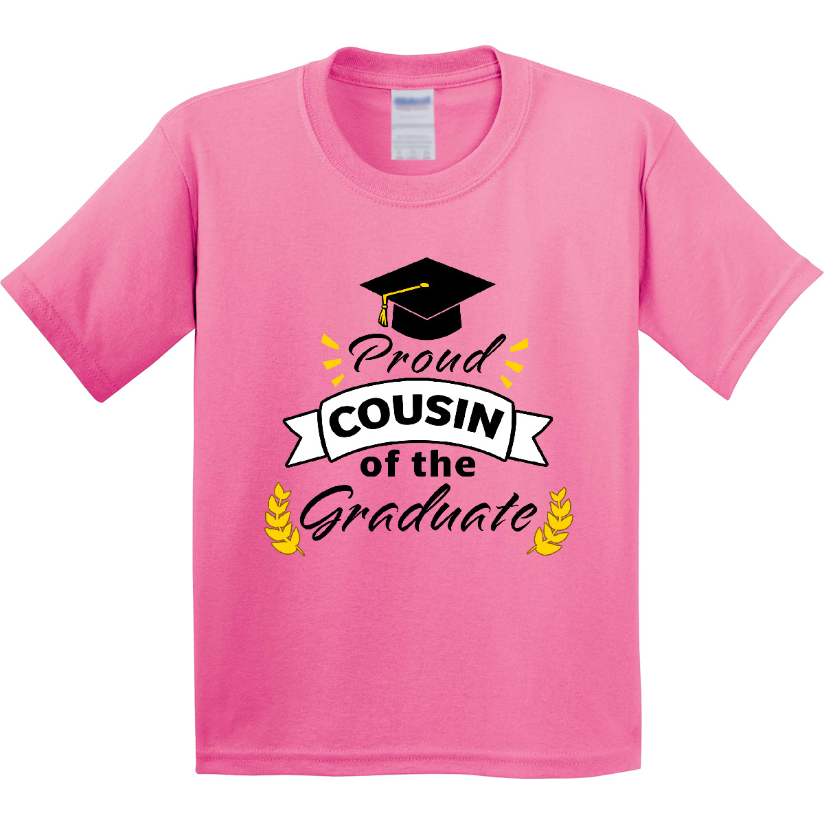 Inktastic Proud Cousin Of The Graduate-Family Graduation Youth T-Shirt Day Class - Picture 2 of 6