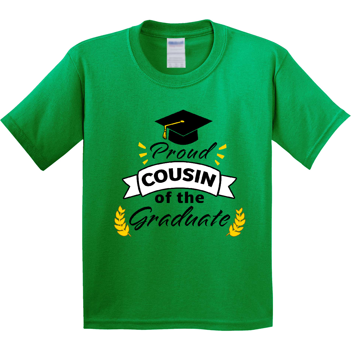 Inktastic Proud Cousin Of The Graduate-Family Graduation Youth T-Shirt Day Class - Picture 3 of 6