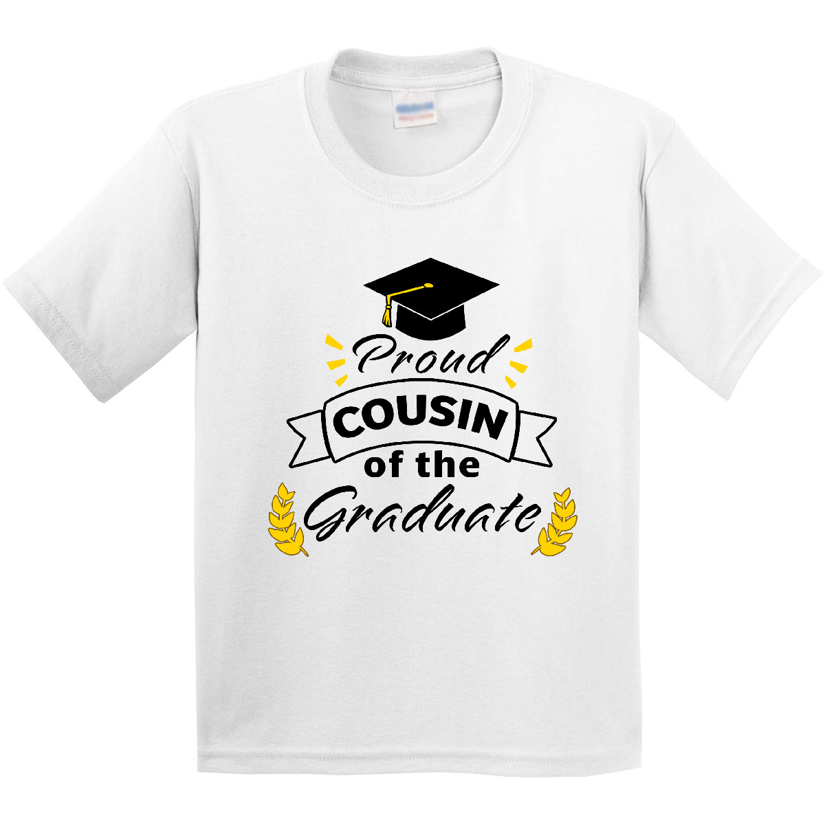 Inktastic Proud Cousin Of The Graduate-Family Graduation Youth T-Shirt Day Class - Picture 6 of 6