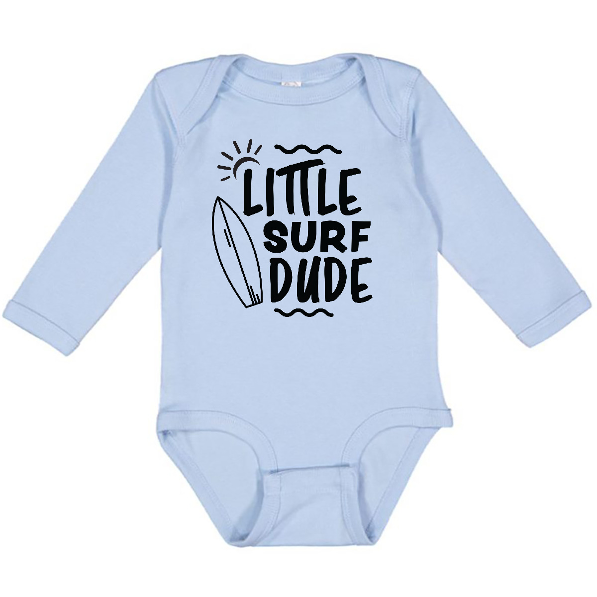 Inktastic Little Surf Dude With Surfboard Long Sleeve Creeper I