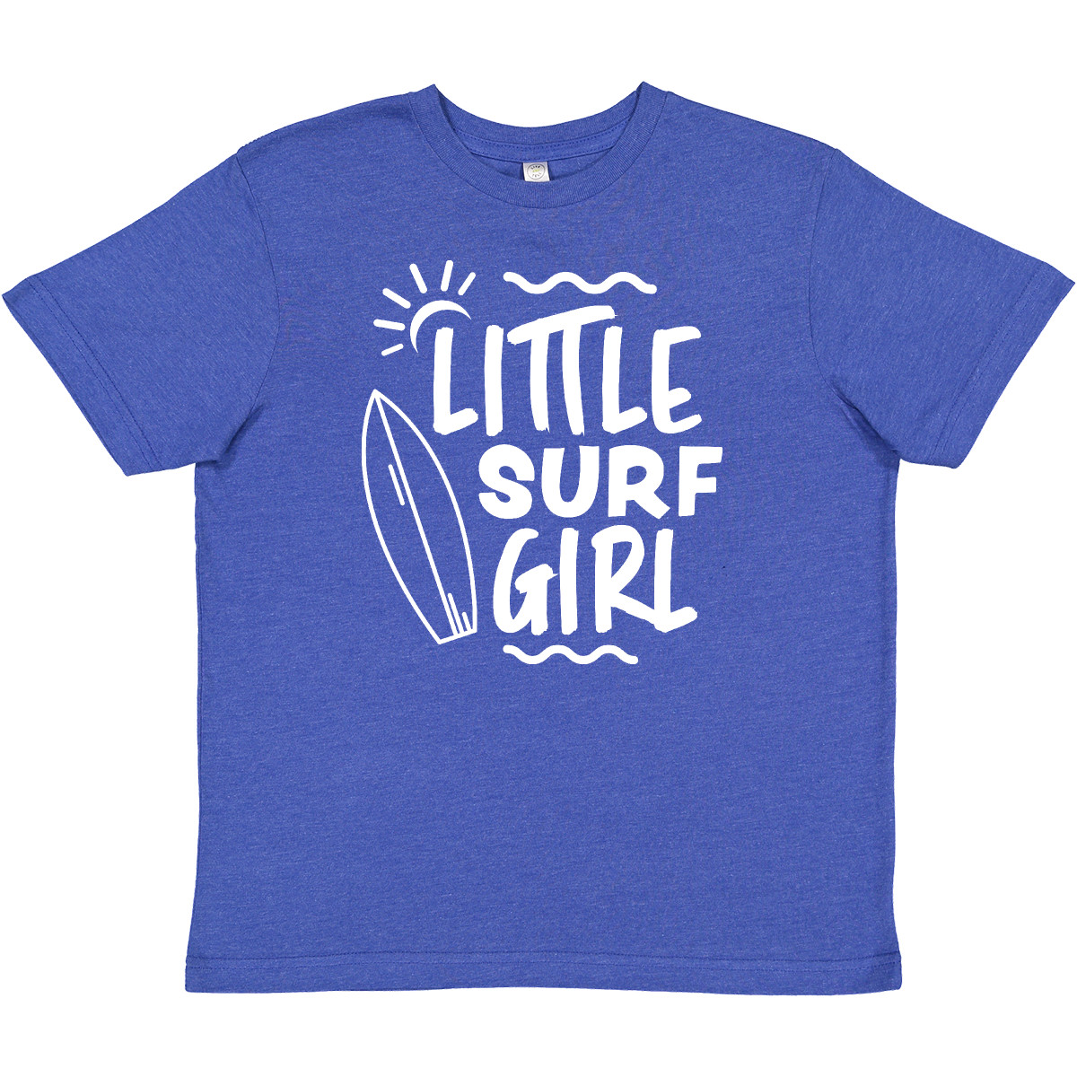Inktastic Little Surf Girl With Surfboard Youth T-Shirt I Love Surfing Beach Sun - Picture 11 of 11