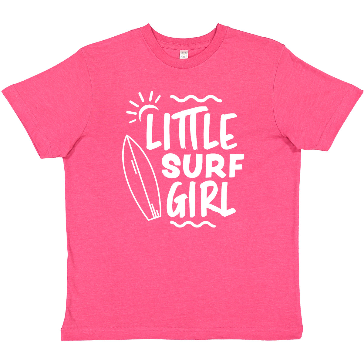Inktastic Little Surf Girl With Surfboard Youth T-Shirt I Love Surfing Beach Sun - Picture 10 of 11