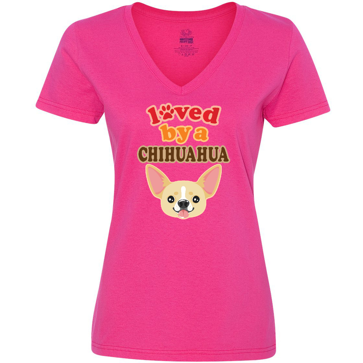 Inktastic Chihuahua Dog Lover Women's V-Neck T-Shirt Mom Pets Apparel Clothing - 第 4/9 張圖片