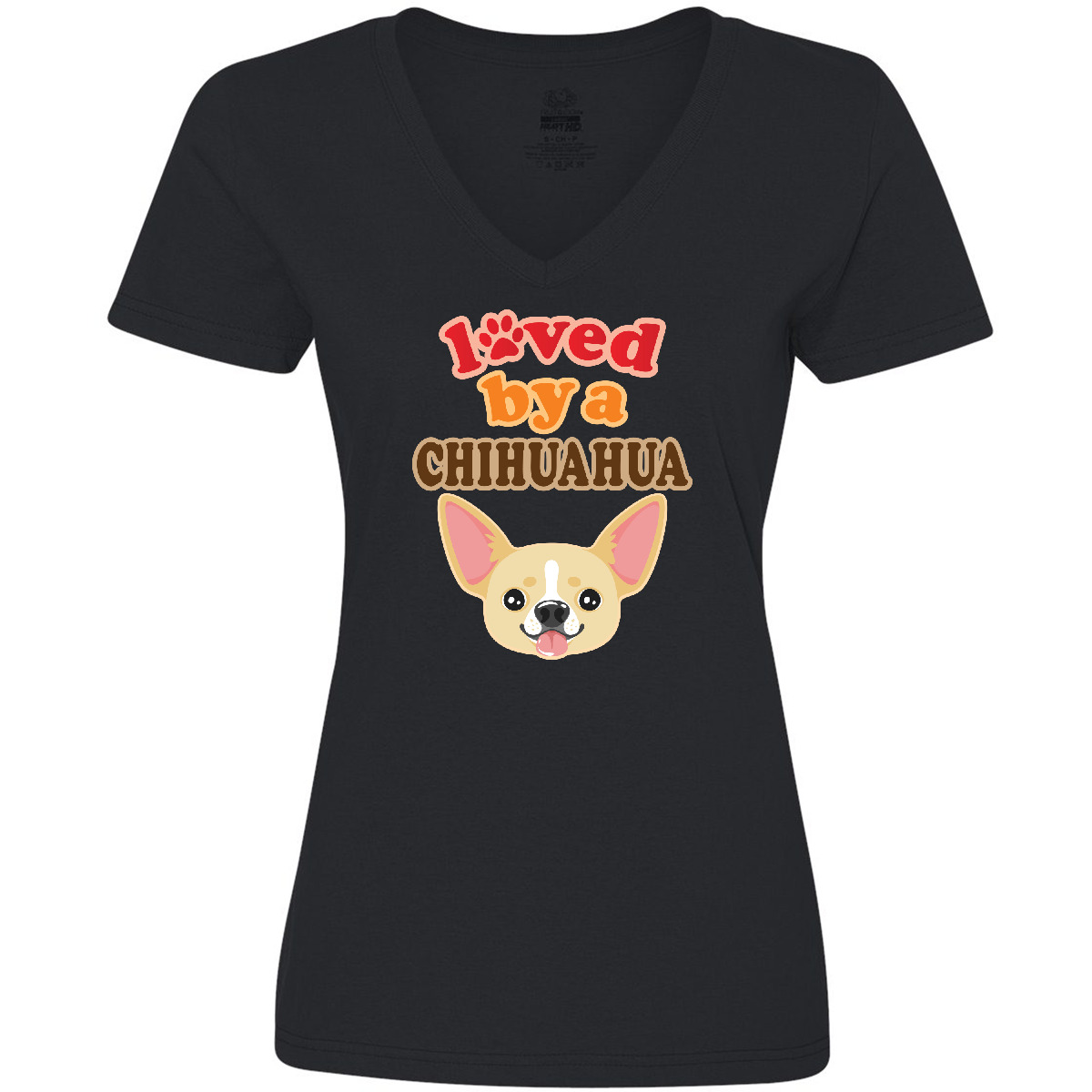 Inktastic Chihuahua Dog Lover Women's V-Neck T-Shirt Mom Pets Apparel Clothing - 第 2/9 張圖片
