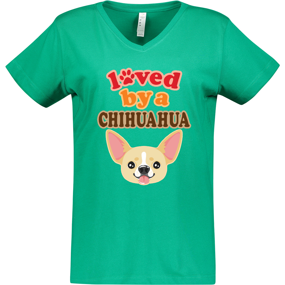 Inktastic Chihuahua Dog Lover Women's V-Neck T-Shirt Mom Pets Apparel Clothing - 第 5/9 張圖片