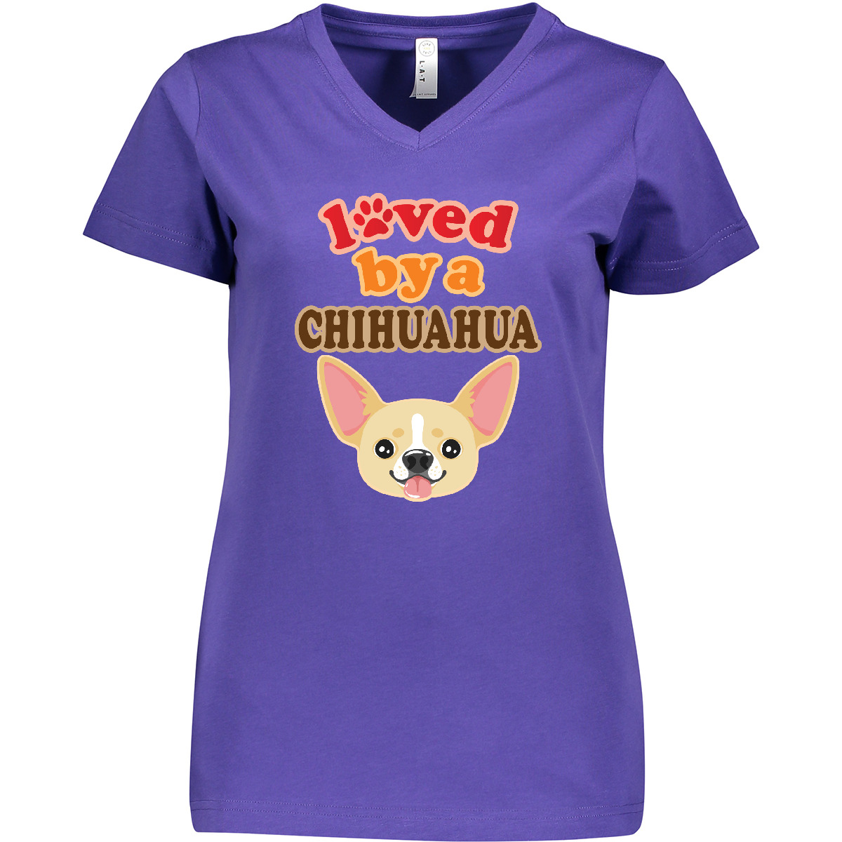 Inktastic Chihuahua Dog Lover Women's V-Neck T-Shirt Mom Pets Apparel Clothing - 第 7/9 張圖片