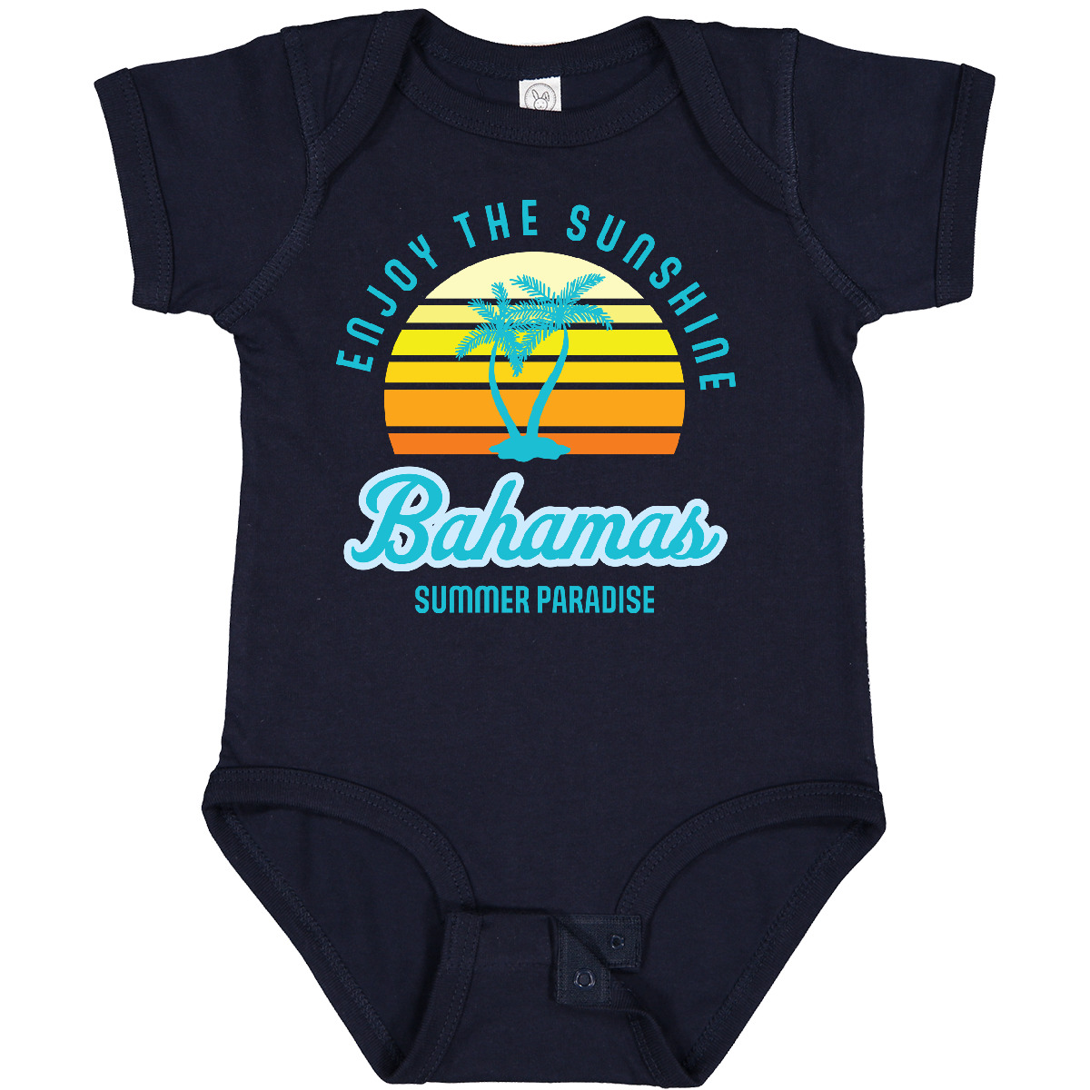 Inktastic Enjoy The Sunshine Bahamas Summer Paradise Baby Bodysuit Palm Trees - Picture 7 of 11