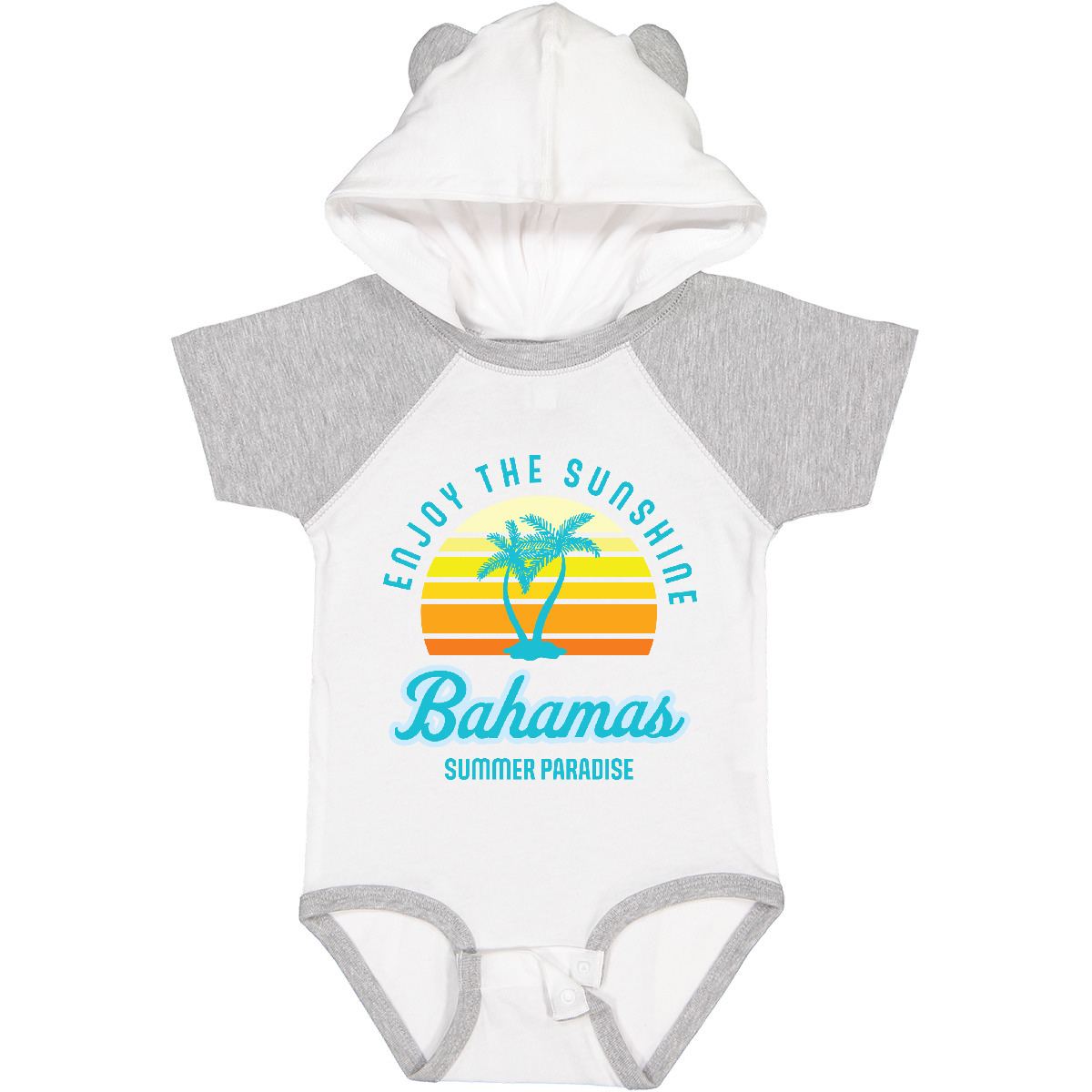 Inktastic Enjoy The Sunshine Bahamas Summer Paradise Baby Bodysuit Palm Trees - Picture 11 of 11