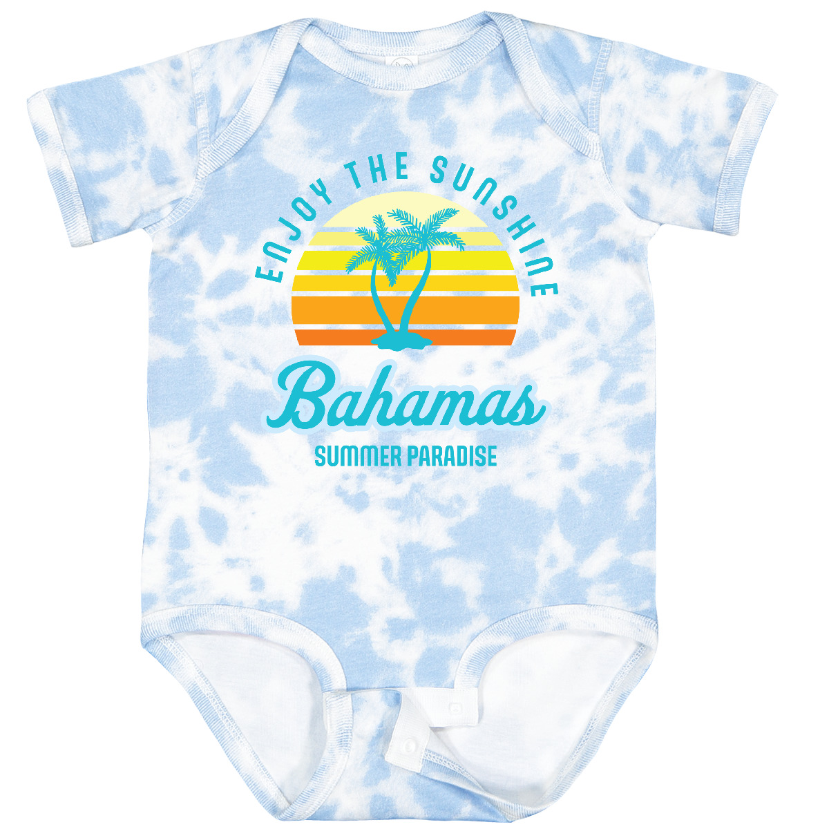 Inktastic Enjoy The Sunshine Bahamas Summer Paradise Baby Bodysuit Palm Trees - Picture 8 of 11