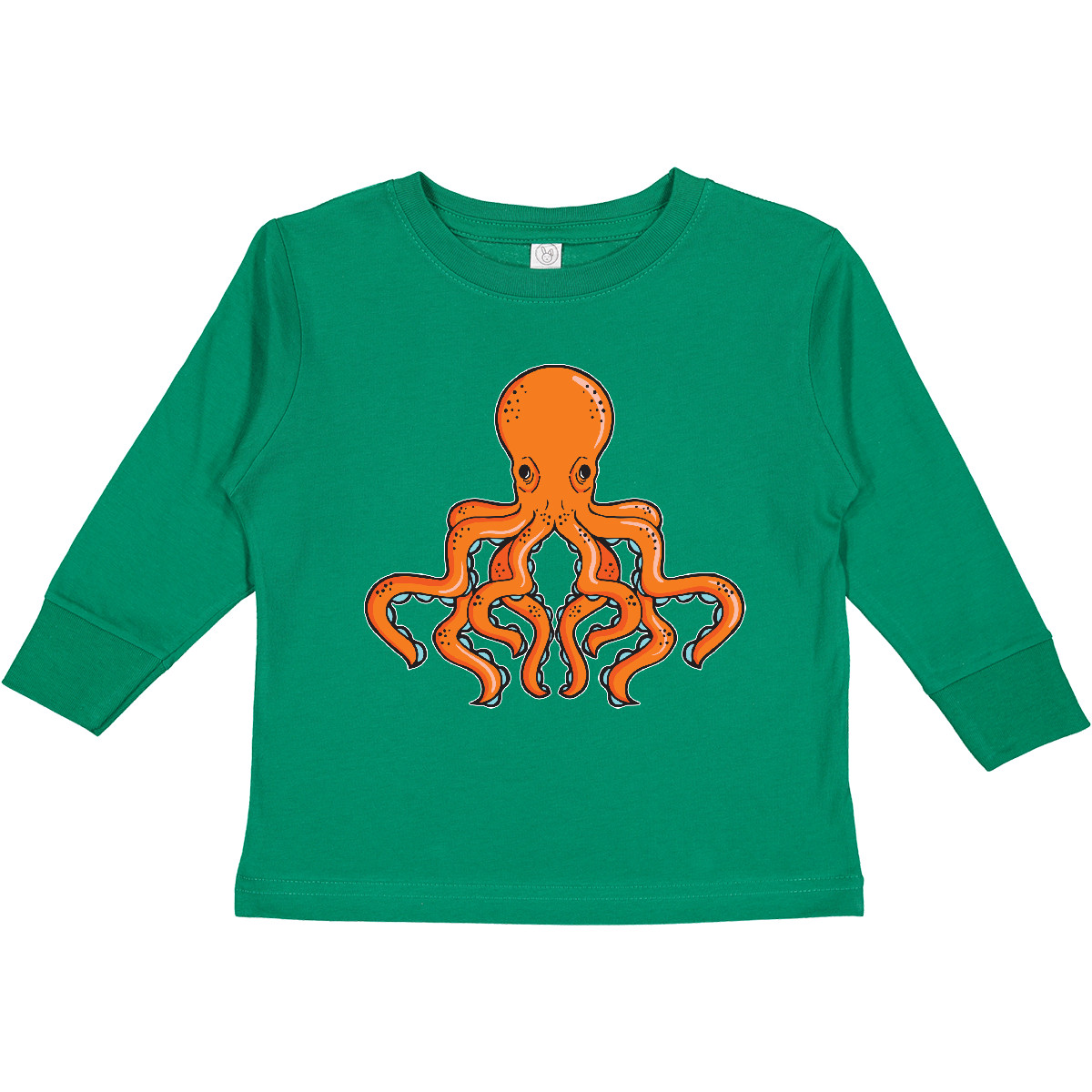 Inktastic Orange Octopus Toddler Long Sleeve T-Shirt Sea Life Sun Cephalopod Son