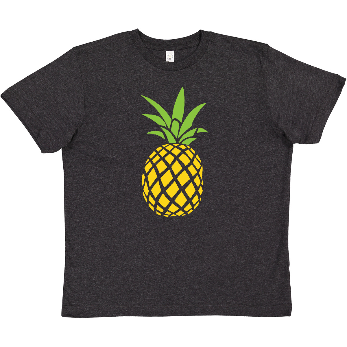 T-Shirt Inktastic Sommer Ananas Jugend Obst schlicht gelb grün Illustration - Bild 9 von 10